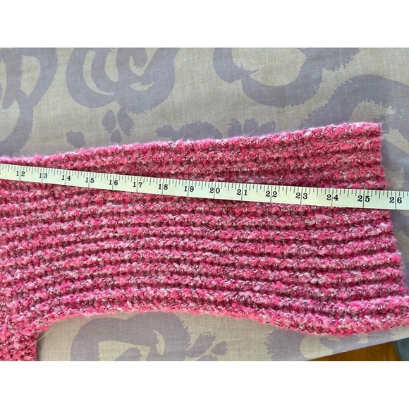 NWOT Sincerely Jules Hot Pink barbie pink crop sweater A7 - Picture 12 of 16